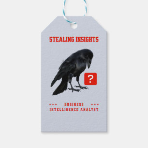 Crow Business Intelligence Analyst Gift Tags