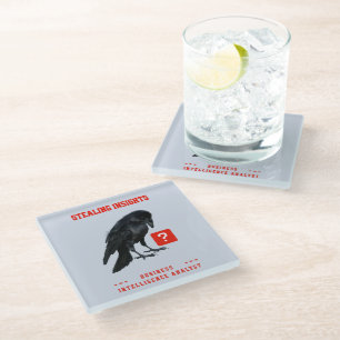 Crow Business Intelligence Analyst Glass Coaster