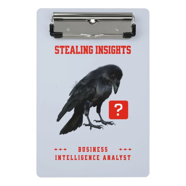 Crow Business Intelligence Analyst Mini Clipboard (Front)