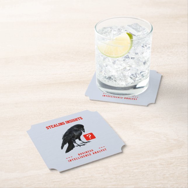 Crow Business Intelligence Analyst Paper Coaster (Insitu)