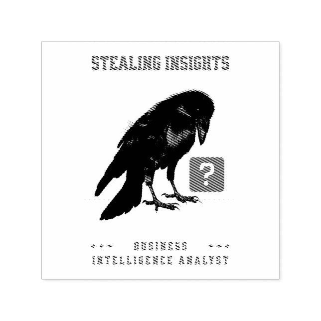 Crow Business Intelligence Analyst Self-inking Stamp (Design)