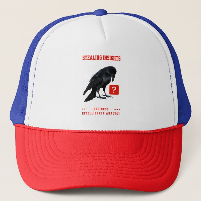 Crow Business Intelligence Analyst Trucker Hat (Front)