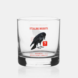 Crow Business Intelligence Analyst Whiskey Glass