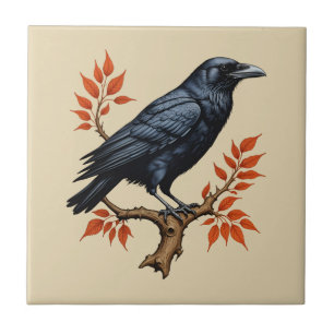 Crow Ceramic Tile