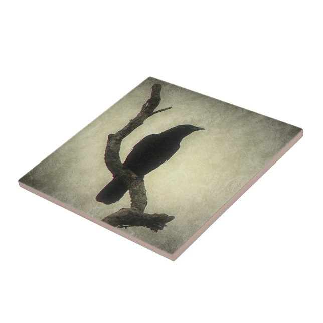 Crow  ceramic tile (Side)
