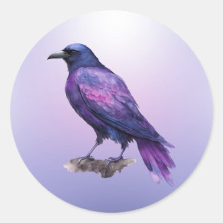 Crow Classic Round Sticker