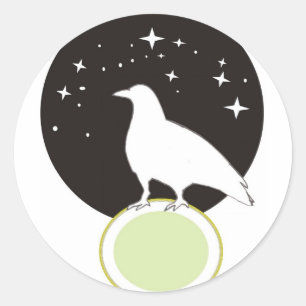 Crow Classic Round Sticker