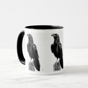 Crow coffee mug