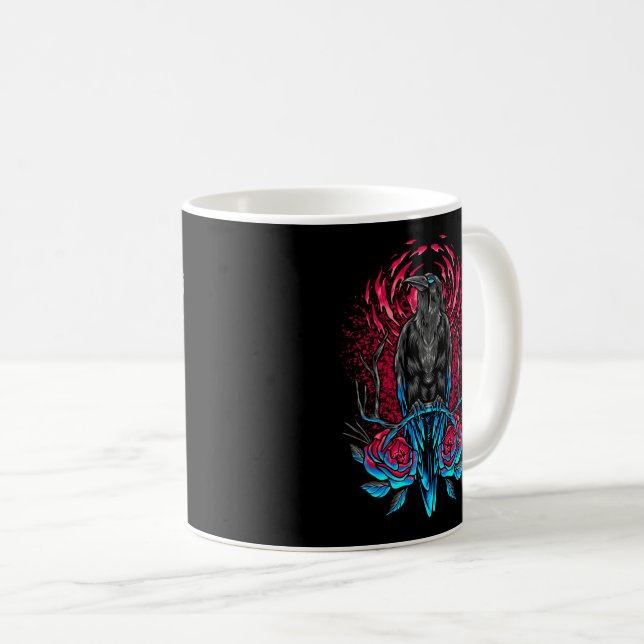 Crow  coffee mug (Front Right)