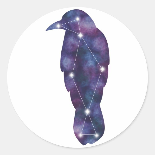 Crow Constellation Sticker (Front)