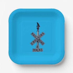 Crow Crossing Guard Paper Plate
