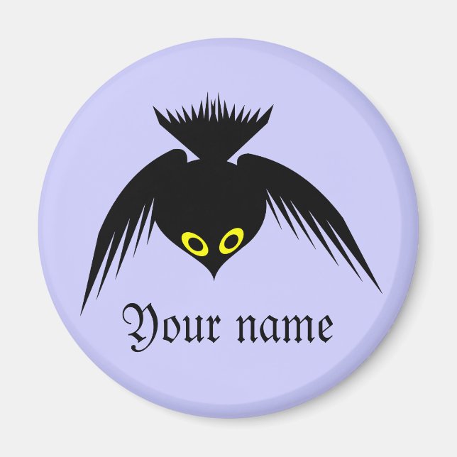 Crow Customisable Name Magnet (Front)