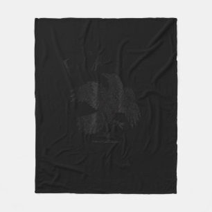 Crow, F-Caw-F Funny Bird Aesthetic Casual Fleece Blanket