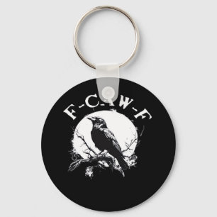 Crow F-Caw-F Funny Bird Aesthetic Casual Key Ring
