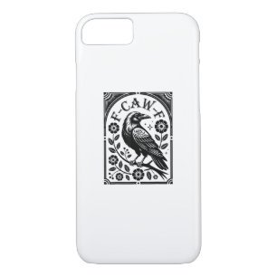 Crow, F-Caw-F Funny Bird Aesthetic Graphic iPhone 8/7 Case
