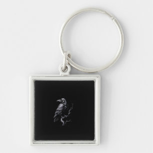 Crow, F-Caw-F Funny Bird Classic Cool Key Ring
