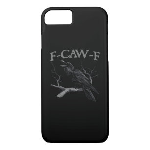 Crow, F-Caw-F Funny Bird Classic Vintage Style iPhone 8/7 Case