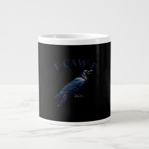 Crow, F-Caw-F Funny Bird Creative Casual Large Coffee Mug
