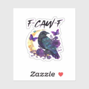 Crow F-Caw-F Funny Bird F-Caw-F Moon Gothic Adult