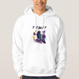Crow F-Caw-F Funny Bird F-Caw-F Moon Gothic Adult Hoodie