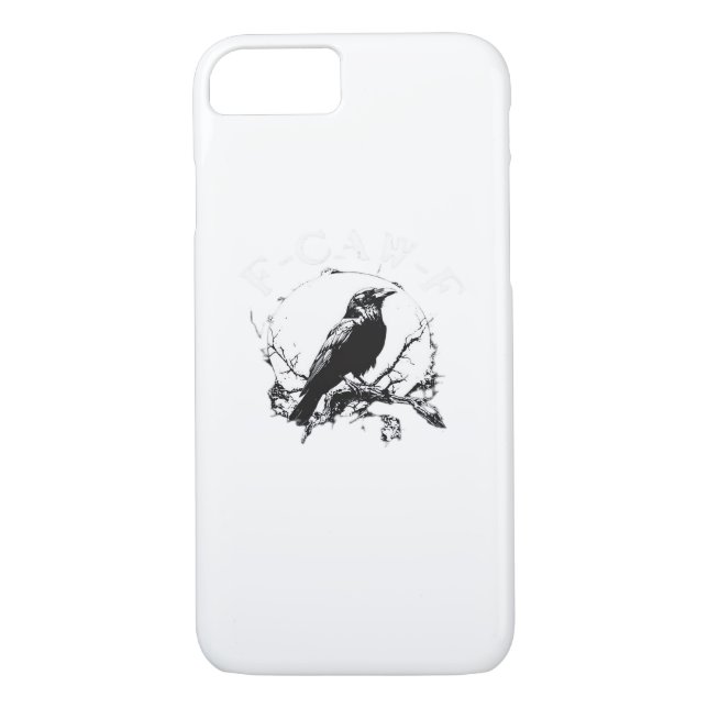 Crow, F-Caw-F Funny Bird Funny Trendy Case-Mate iPhone Case (Back)