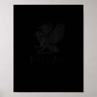 Crow, F-Caw-F Funny Bird Gothic Adult Humour Cool Poster
