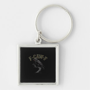 Crow F-Caw-F Funny Bird Key Ring