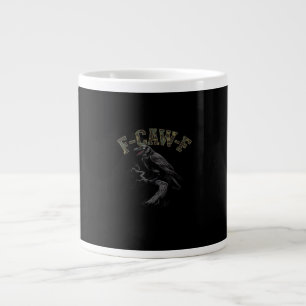 Crow F-Caw-F Funny Bird Large Coffee Mug