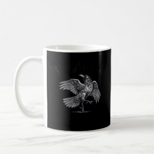 Crow, F-Caw-F Funny Bird Moon Gothic Adult Humor C Coffee Mug