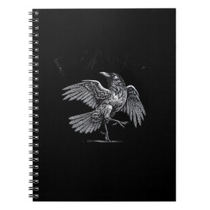 Crow, F-Caw-F Funny Bird Moon Gothic Adult Humor C Notebook