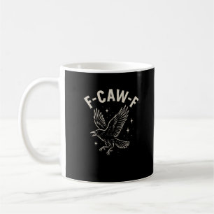 Crow F-Caw-F Funny Bird Moon Gothic Adult Humour C Coffee Mug
