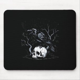 Crow, F-Caw-F Funny Bird Moon Gothic Adult Humour Mouse Pad