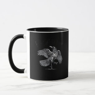 Crow, F-Caw-F Funny Bird Moon Gothic Adult Humour Mug