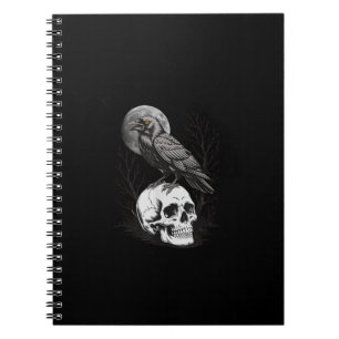 Crow, F-Caw-F Funny Bird Moon Gothic Adult Humour Notebook
