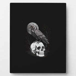 Crow, F-Caw-F Funny Bird Moon Gothic Adult Humour Plaque