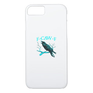 Crow F-Caw-F Funny Bird Retro iPhone 8/7 Case