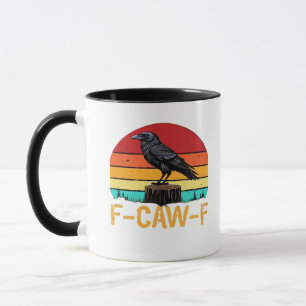 Crow, F-Caw-F Funny Bird Retro Classic Mug
