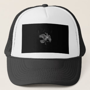 Crow, F-Caw-F Funny Bird Retro Graphic Trucker Hat