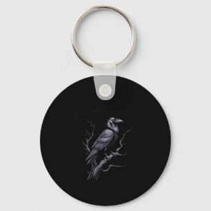 Crow F-Caw-F Funny Bird Saying Humor Meme Key Ring