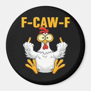Crow F-Caw-F Funny Humour Gothic Magnet