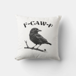 Crow F-CAW-F Halloween Cushion
