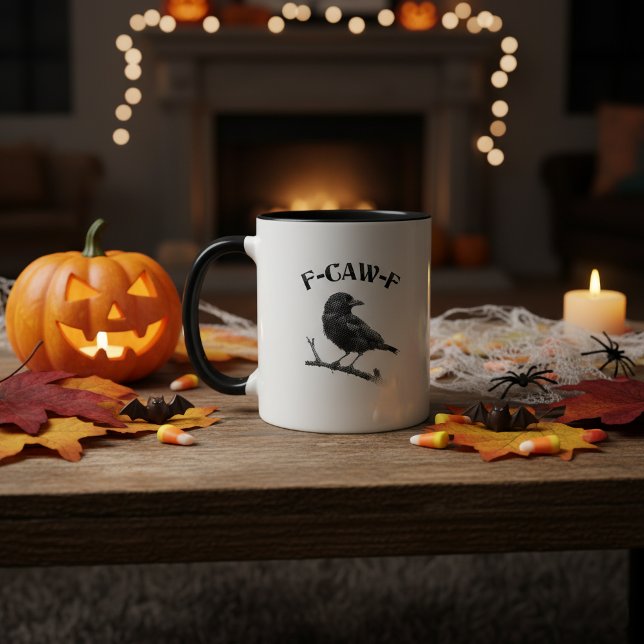 Crow F-CAW-F Halloween Mug (Creator Uploaded)