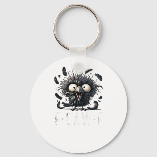 Crow F-Caw-F Key Ring (Front)