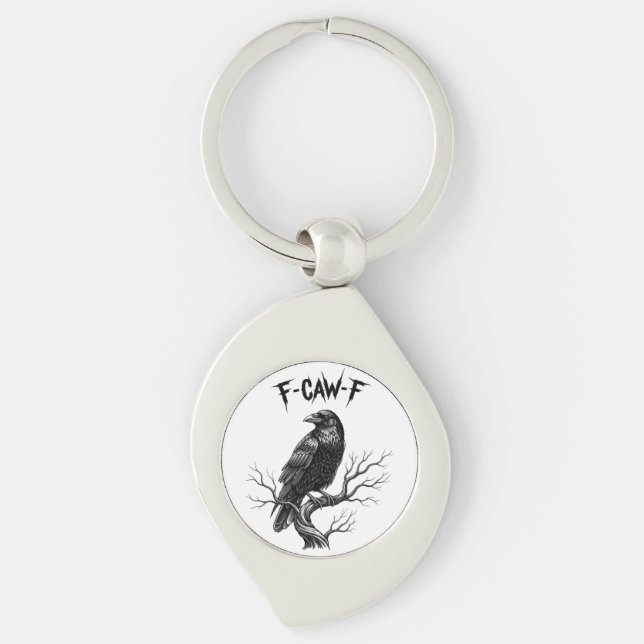 Crow - F-Caw-F Key Ring (Front)