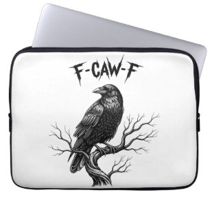 Crow - F-Caw-F Laptop Sleeve