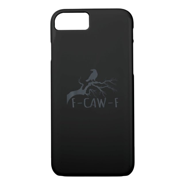 Crow F-Caw-F Retro Crow Case-Mate iPhone Case (Back)