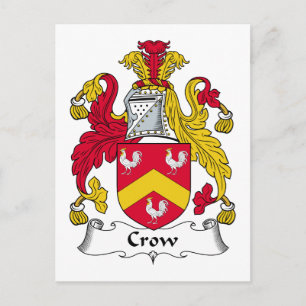 Crow Family Crest Postcard