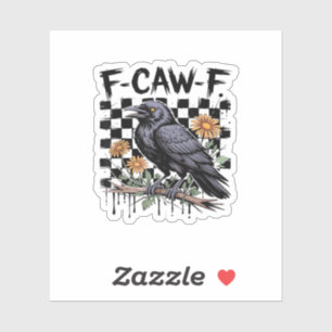 Crow Flowral, F-Caw-F Funny Bird FCAWF Moon Gothic