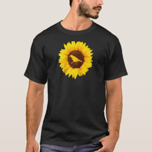 Crow For Women Men Raven Bird Sunflower Lover Rag T-Shirt