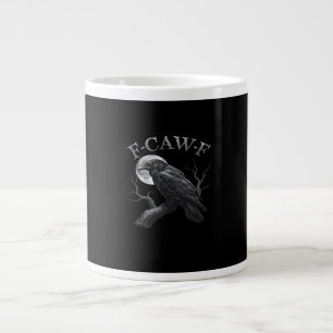 Crow Funny F-Caw-F Moon Large Coffee Mug